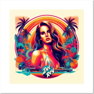 Lana Del Rey - Sunset Beach Posters and Art